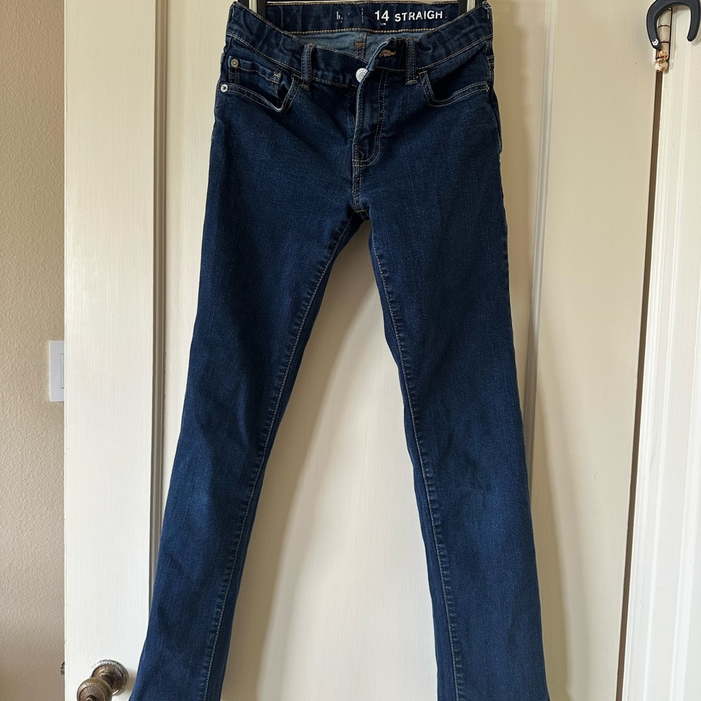 GAP kids straight leg jeans size 14
